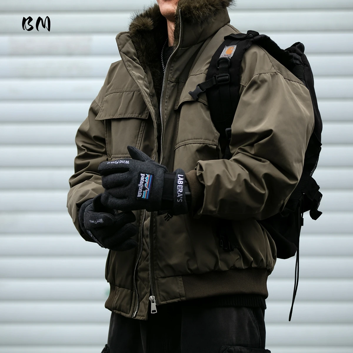 

Mens American Vintage Fur Collar Parka Down Puffer Jacket Korean Streetwear Winter Warm Lightweight High Quality Padding Fashion