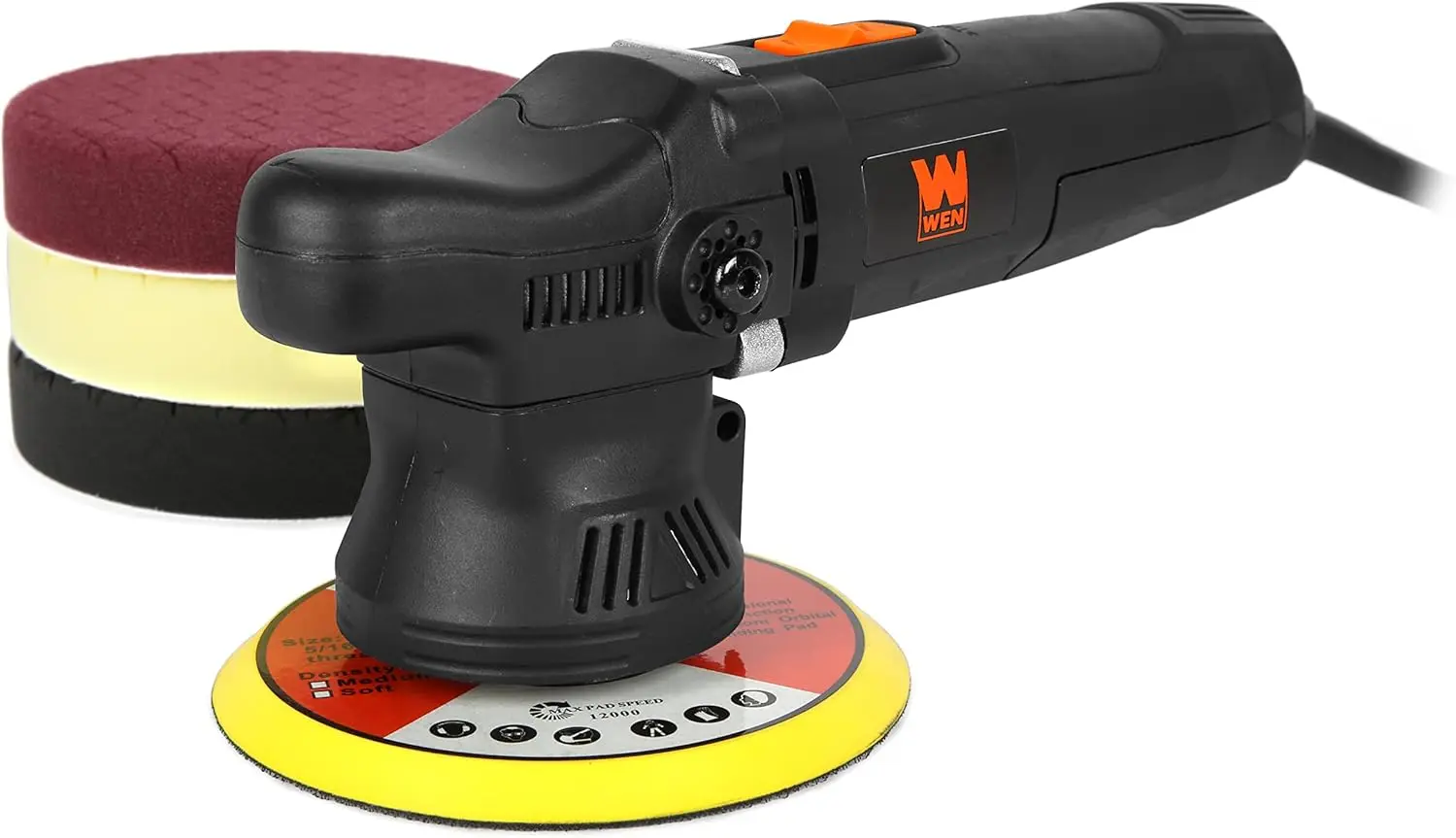 

Professional 6-Inch Dual Action Polisher, 5.5-Amp Motor with 9mm Throw for Smooth Car Finishing