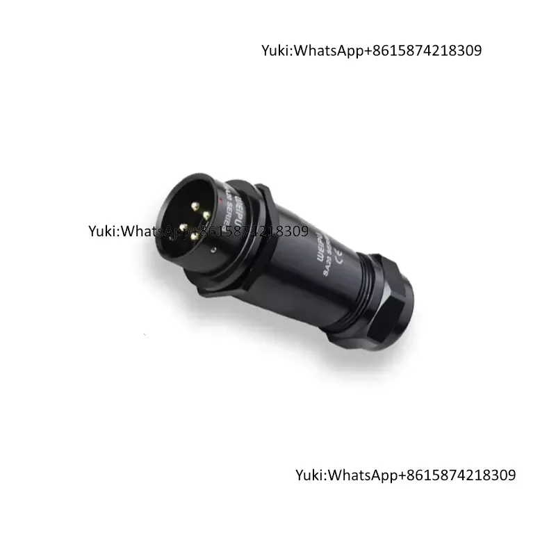 

Weipu Industrial Electrical Connector IP67 Male Female Solder Crimp SA20 Series with Brass Contact 4Pin for Power Application