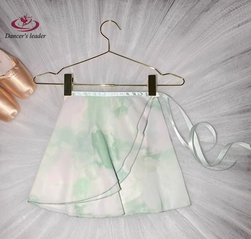 Jupe courte de Ballet avec motif imprimé qui ne se décolore pas, jupe de danse pour femmes, jupe d'entraînement de gymnastique, jupe lyrique pour adultes