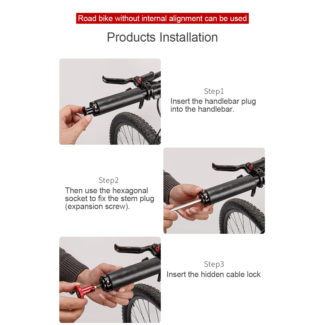 Bike Lock Mountain Bike Road Bike Hidden Steel Cable Lock Portable Helmet Lock Key Lock Anti-theft Lock Bike Riding Accessories