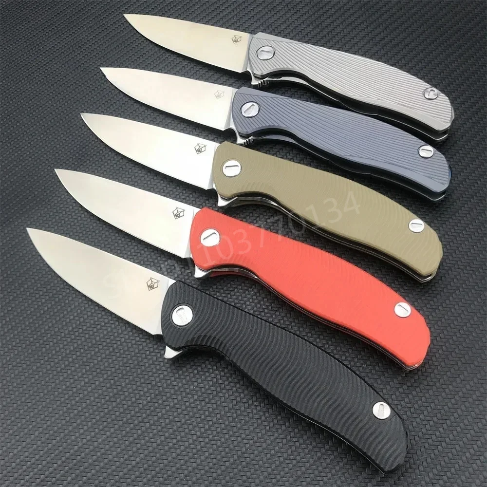 Multi-style Shirogorov Survival Pocket Knife D2 Sharp Blade TC4 Titanium Alloy Handle Outdoor Rescue Folding Tool Christmas Gift