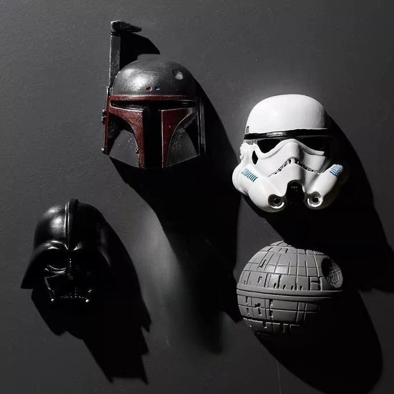 Imanes de refrigerador de Star Wars Darth Vader, figura de Stormtrooper de Anime, tablero de mensajes, foto, pared, pegatina para refrigerador, accesorios