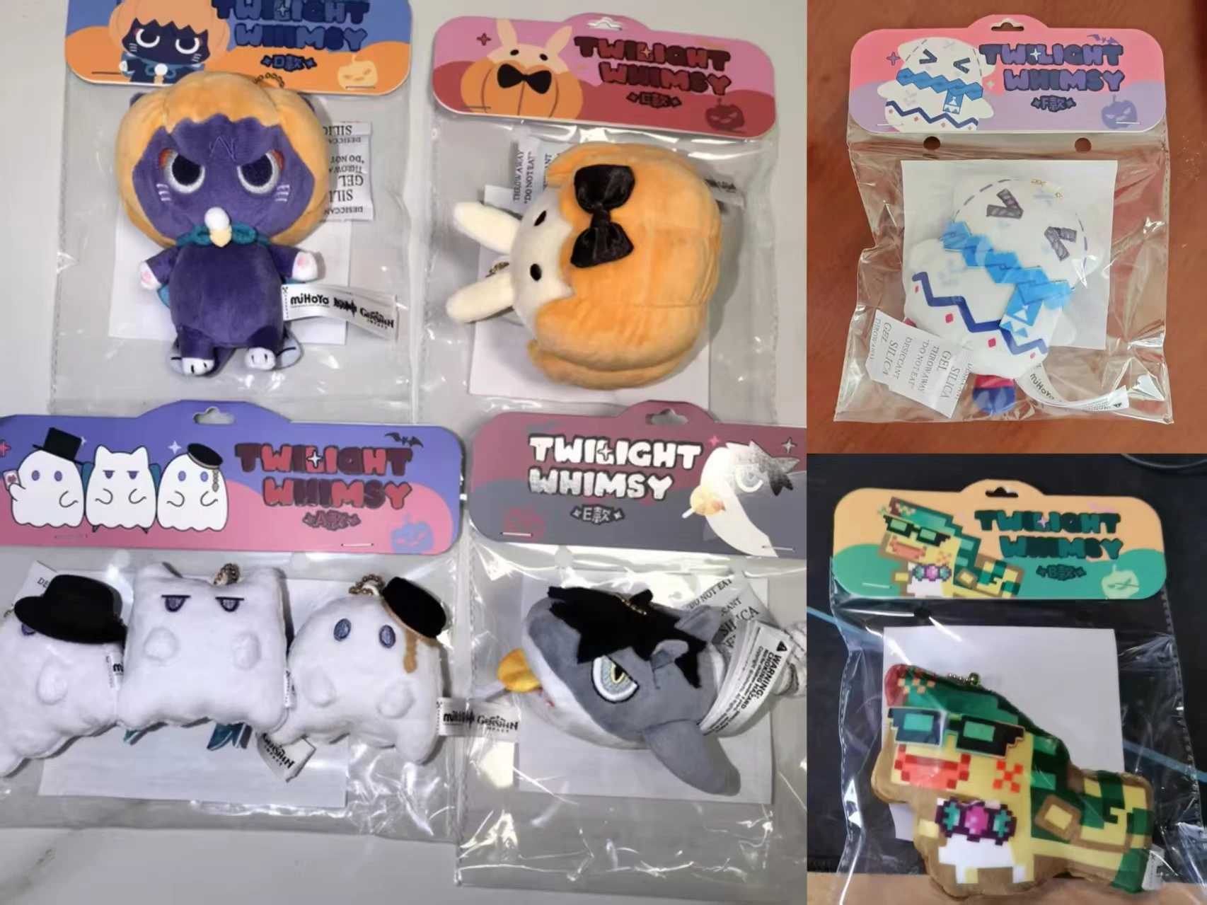 

In Stock [Official Merch] Genshin Impact Twilight Whimsy Squishy Plush Charm Ajaw Citlalin Shark Pendant Keychain