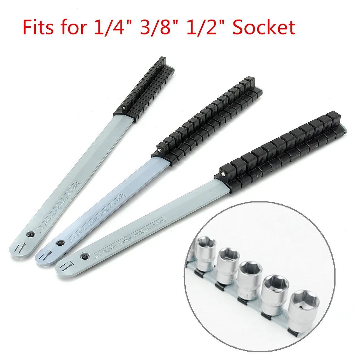 Socket Rack Divider Rail Tray Holder Shelf Organizer Storage 1/4'' 3/8'' 1/2''