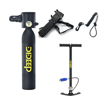 0.5L Mini Diving Kit Connecting Air Holes/Safety Valve//Lost Hand Ropes/Pumps/Backpack Oxygen Diving Set