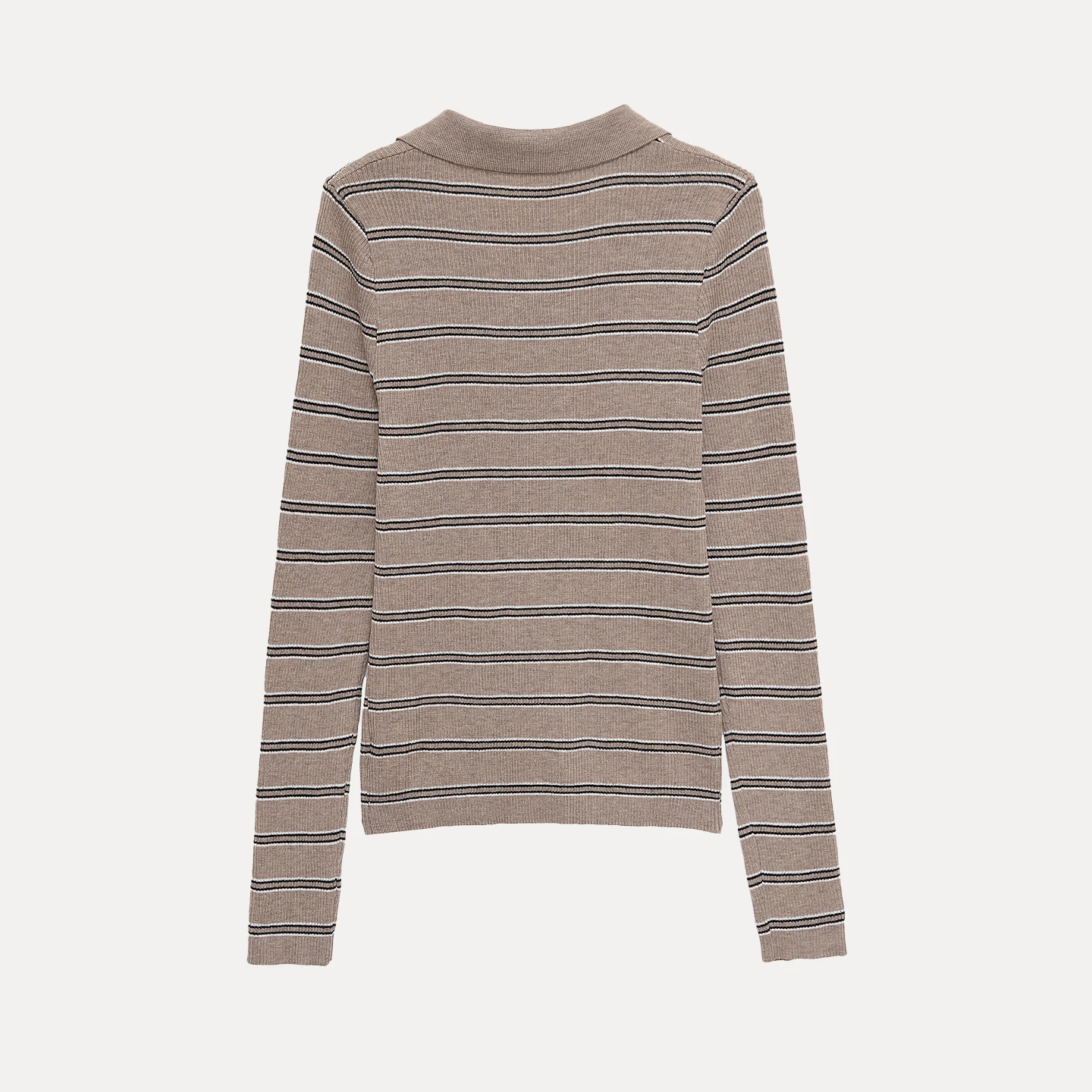 Faionable Gestreifter Kragen Strickwaren Damen SLE Personali Color Blo Pullover Herbst 2025, Neuankömmling Ele Sorgfältig