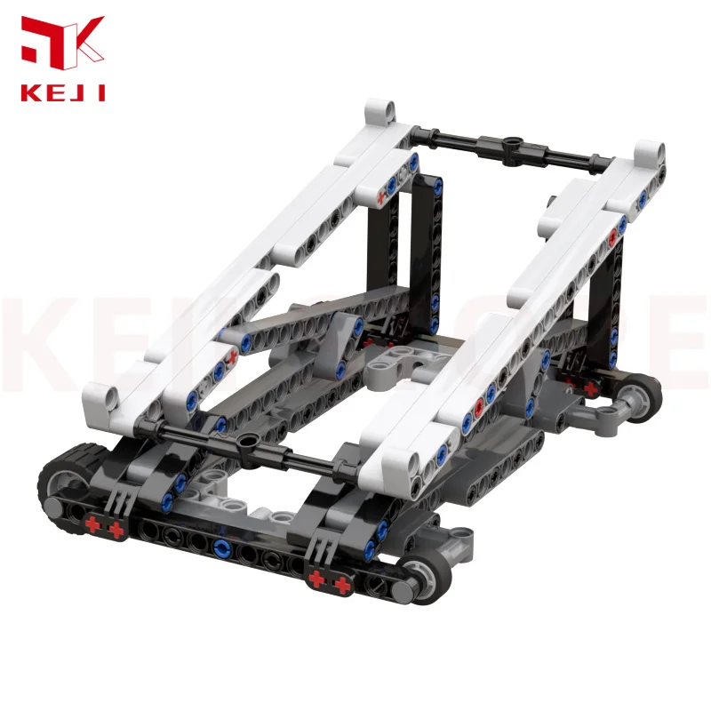 Keji MOC-45692 expositor para 1:8 super carro de corrida modelo acessório blocos construção tijolos kit crianças brinquedos meninos