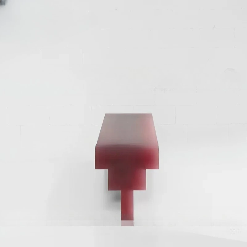 Light luxury high-end acrylic art bench Household dining table bench Nakajimadai clothing store rest stool