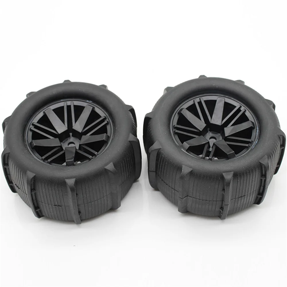 Modelos de vehículos de Control remoto, neumáticos de rueda de arena, neumático de playa izquierdo/derecho para Carpeta Hexagonal de 12mm, piezas de actualización de coche RC, accesorios