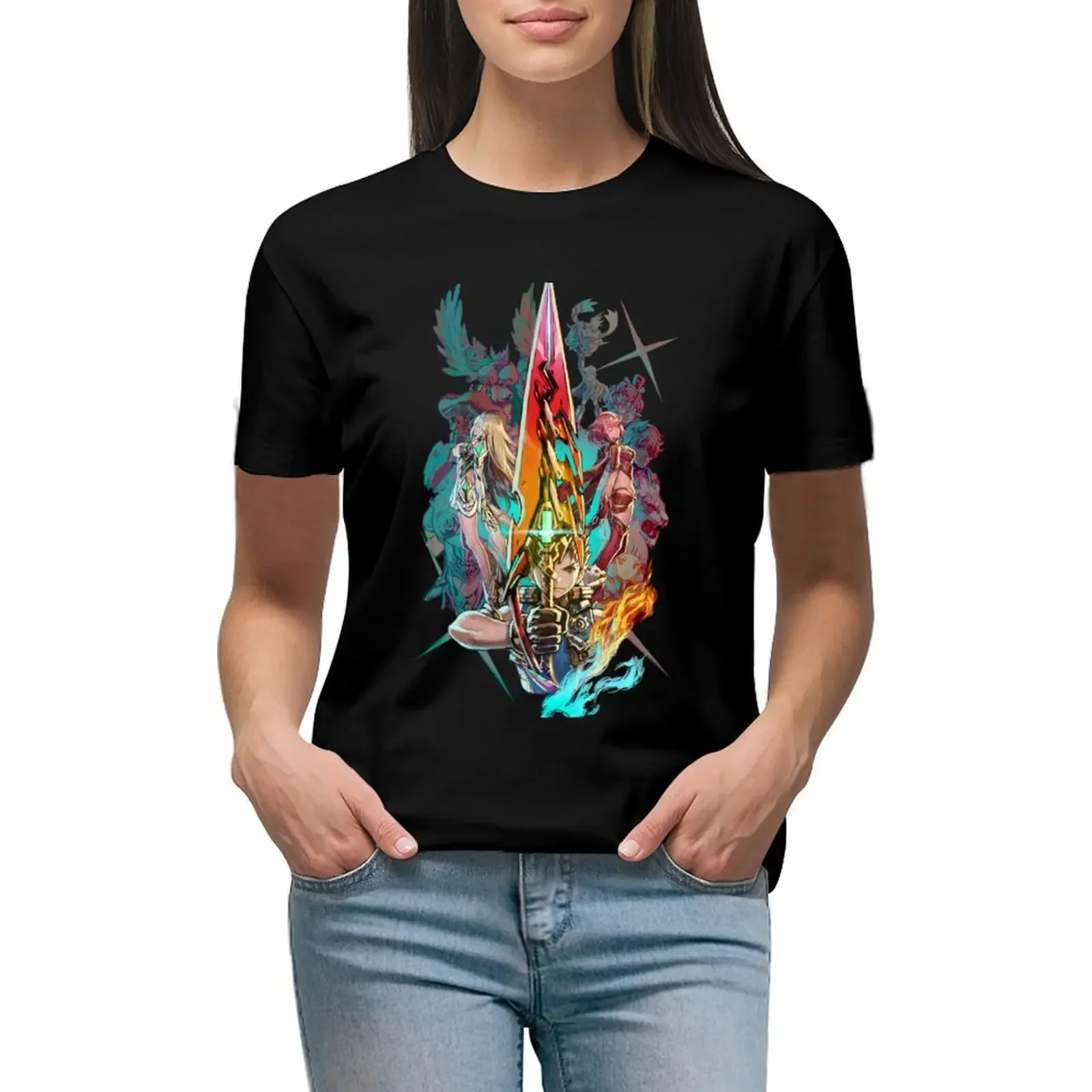 

Xenoblade Chronicles 2 - Team T-Shirt Female clothing kawaii clothes shirts graphic tees graphic t-shirts for Women