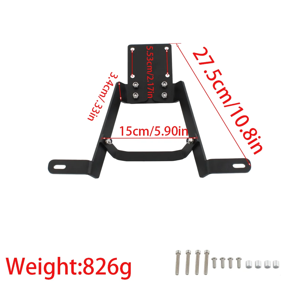 Motorcycle Front Fender Auxiliary Light Fog Lamp Mount Bracket Support For KAWASAKI KLR650 2008 2009 2010 2011 2012 2013-2026