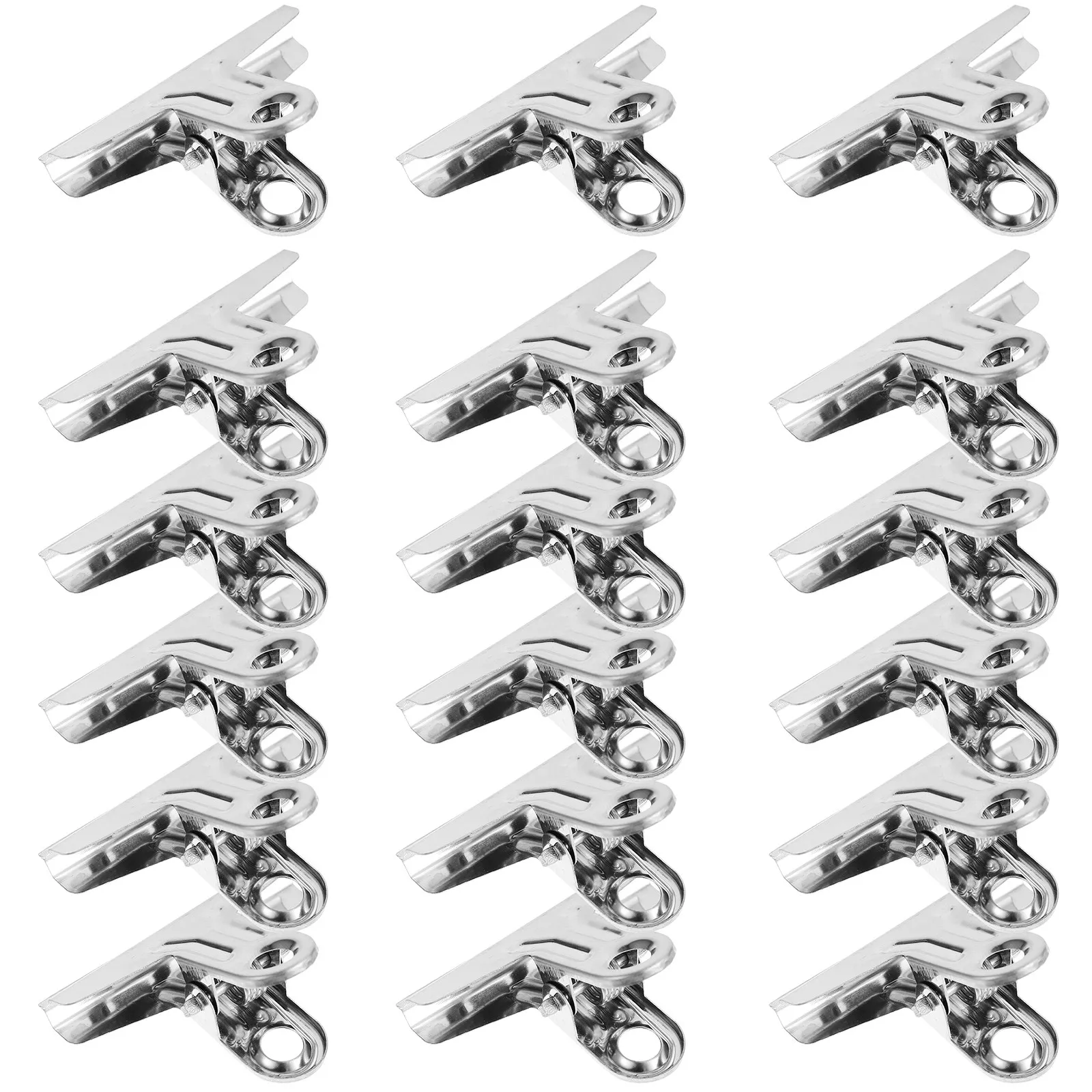 

25Pcs Office Money Clip Stainless Steel Multi Function Card Cash Holder Small Portable Check Storage Clamp Paper Clips