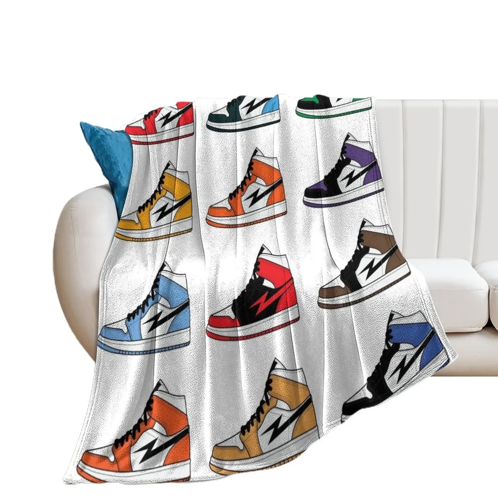 Air Jordan I (1) Pack Throw Blanket Plaid Picnic Softest Blankets