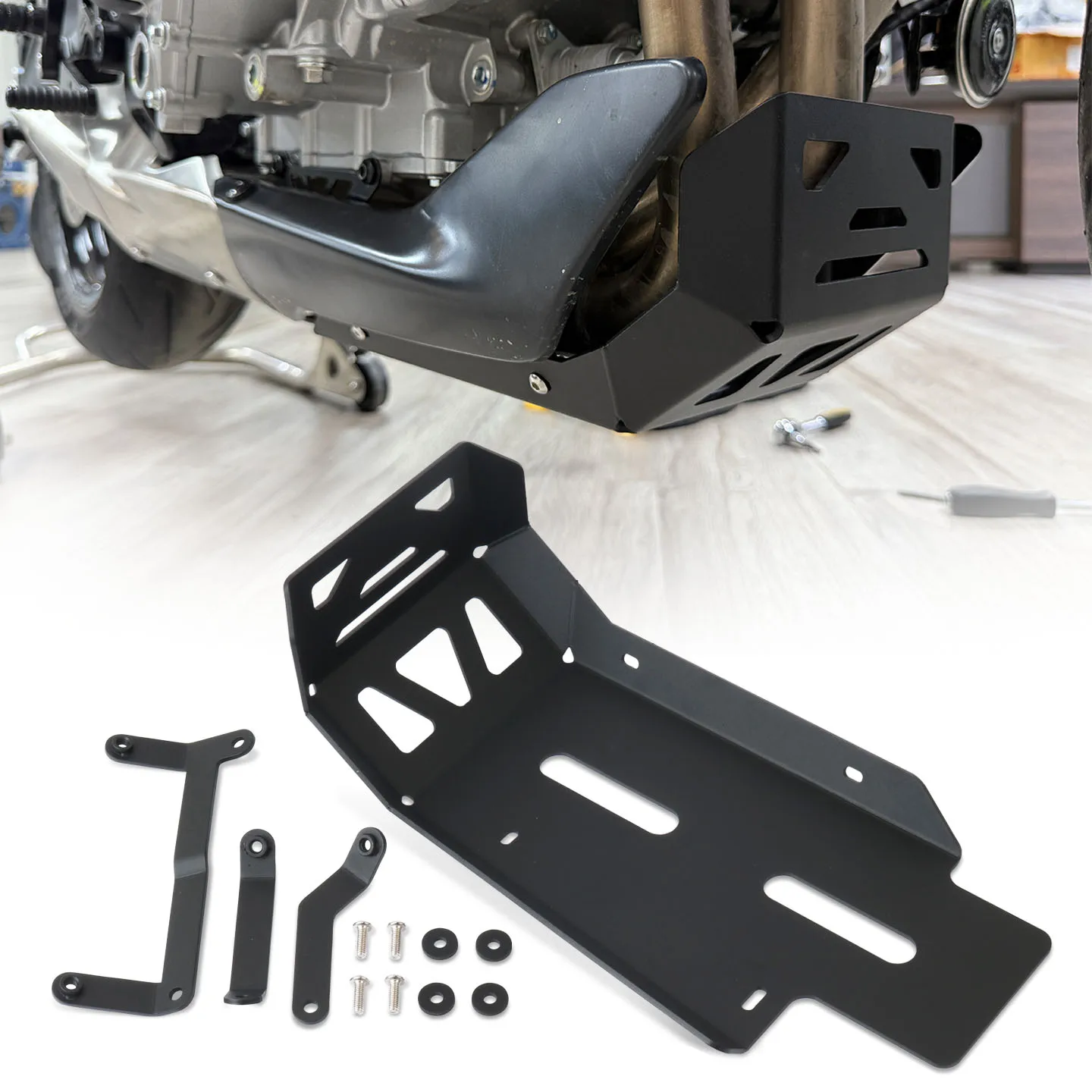 

Motorcycle Accessories Under Engine Protection Chassis Engine Guard Fit For 675NK 675 NK