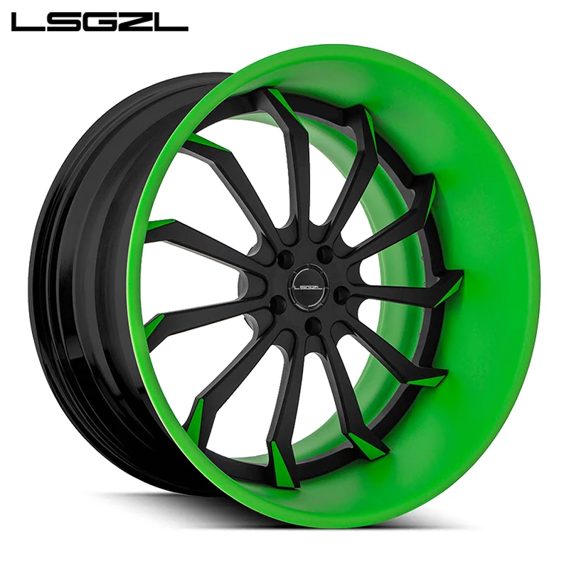 LSGZL High Strength Aluminum Alloy Forged Wheel Hub Off-Road Wheels 17-24 for F-150 Toyota Prado Jeep Wrangler Qx50 35mm Offset