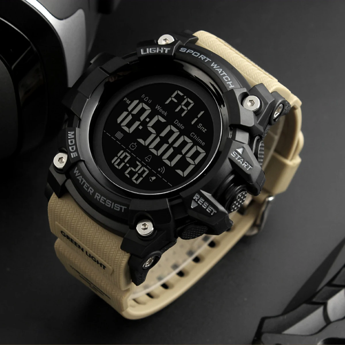 SKMEI противоударные 2-часовые спортивные часы, секундомер, цифровые часы с обратным отсчетом, мужские водонепроницаемые наручные часы и браслет reloj hombre