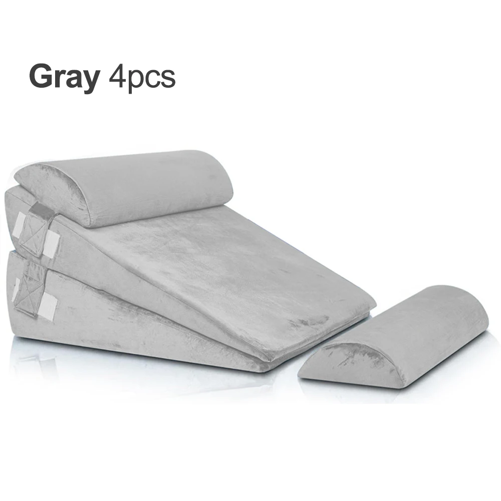 4PCS Adjustable Bed Wedge Pillow Set Multi-Angle Foldable Suitable for Sleep Provide Ergonomic Support to Alleviate Pain image 3