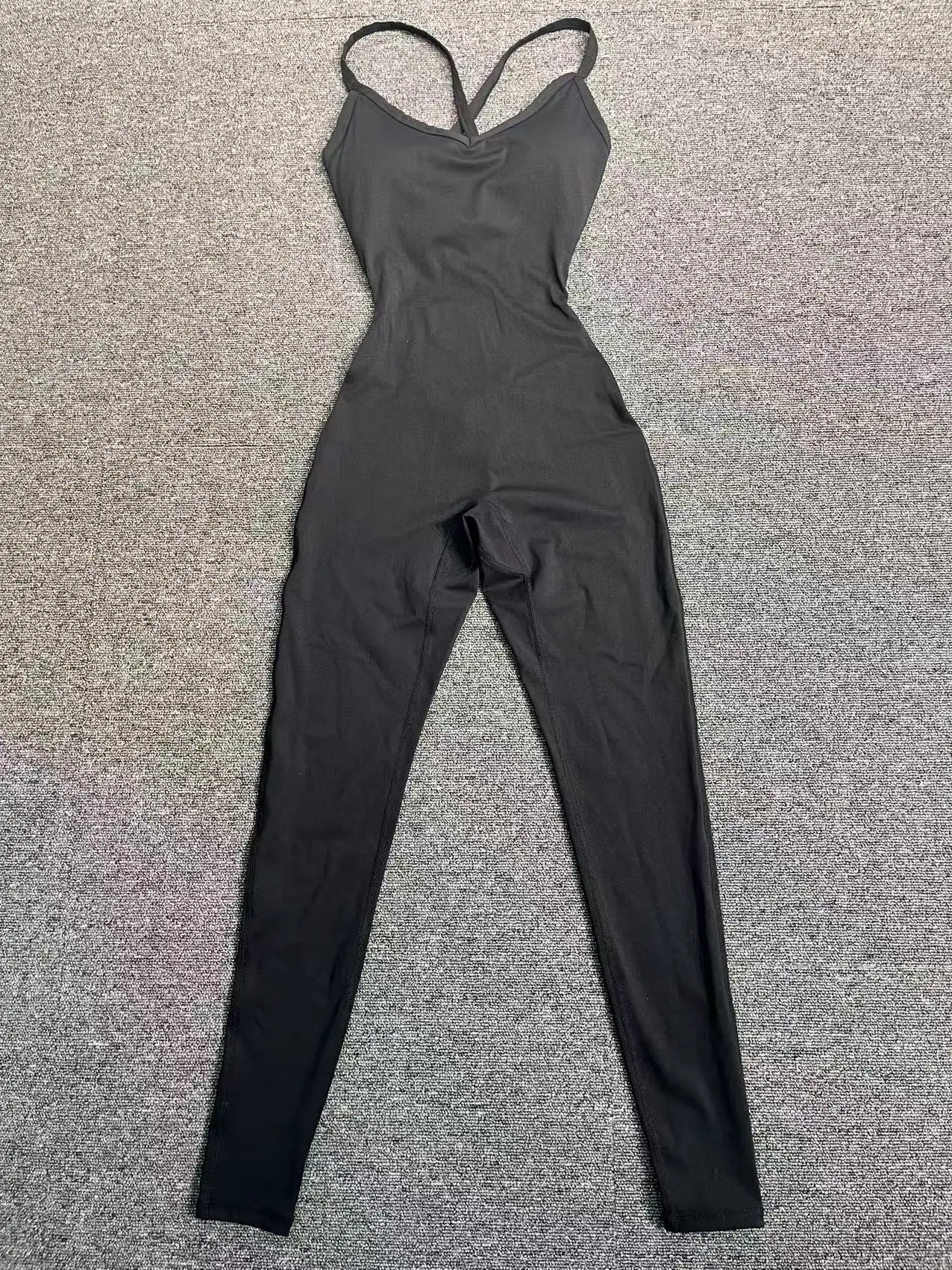 Nuevo Body de Yoga con almohadilla de nailon y cuello en V, mono de entrenamiento con gancho ajustable para Control de barriga y levantamiento de glúteos