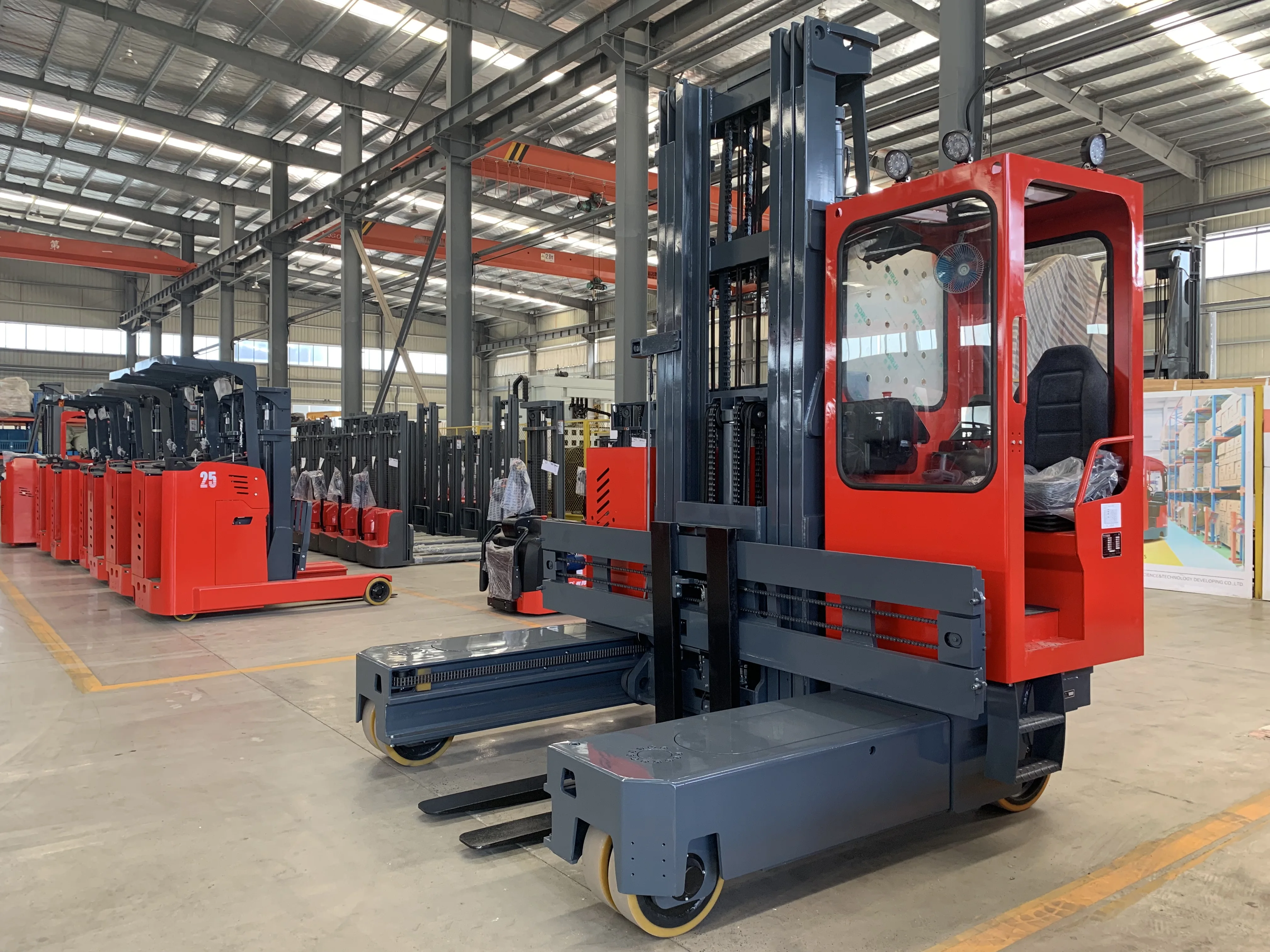 Noelift Multi-Direction Reach Stacker Truck Electric Pallet Jack Fork Positioner New 3 Ton Load Capacity 1 Year Warrant
