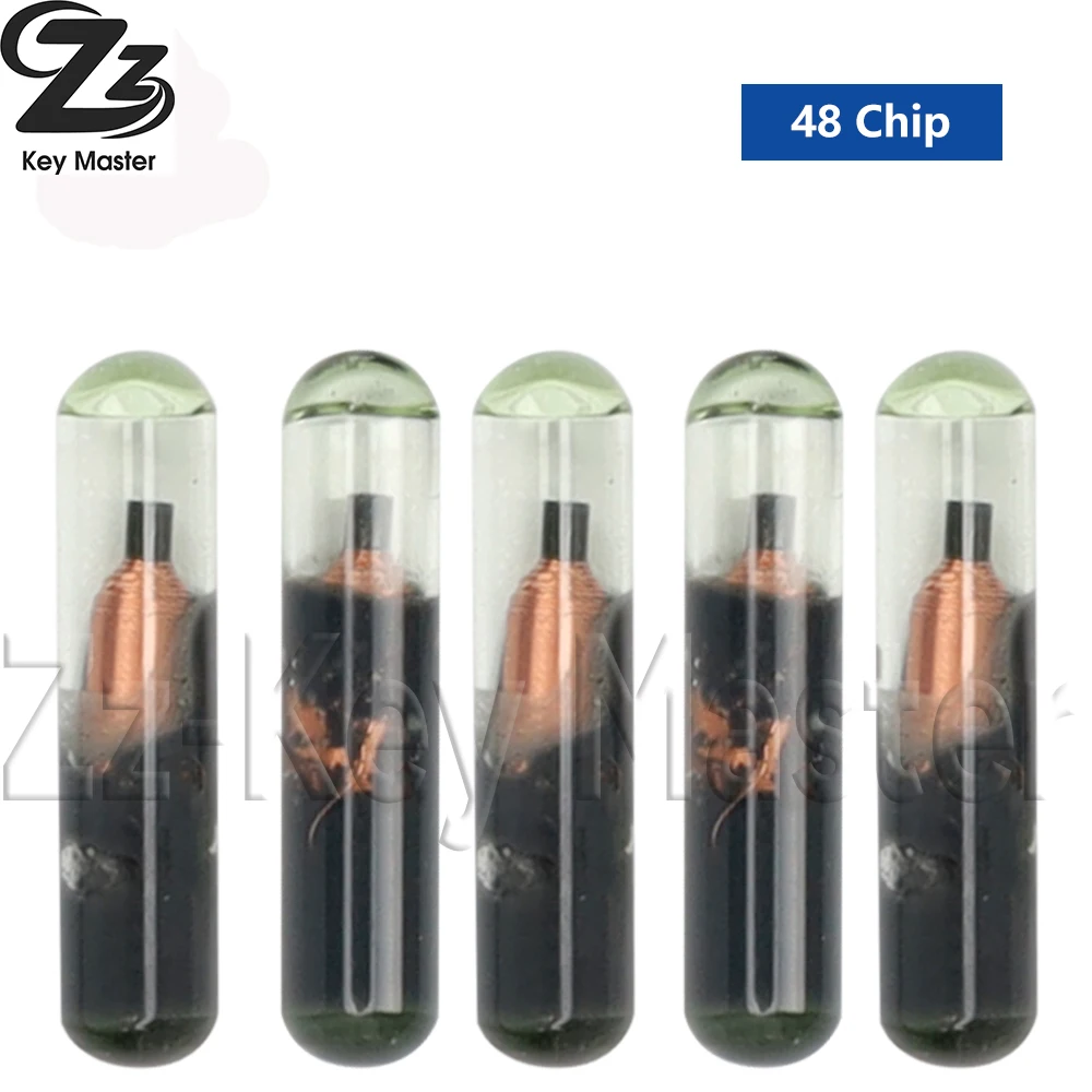 Chip ID48 Glass Blank Unlock Chip 20PCS 50PCS 100PCS Transponder  World Car Remote Control Key Aftermarket Wholesale