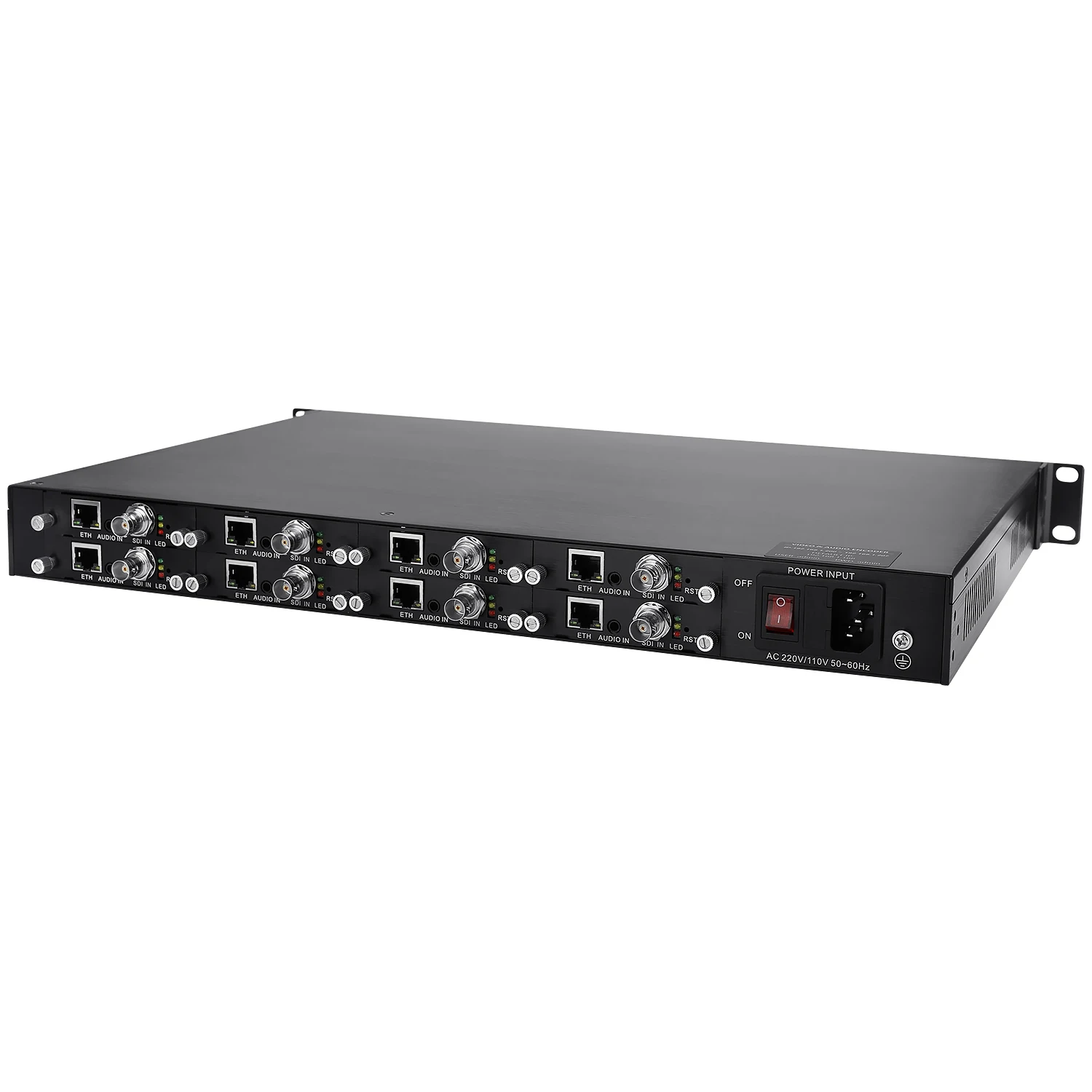1U Rack 8 Ports H.264 SDI To IP Encoder HD-SDI Video Streaming Encoder IPTV Live Encoder
