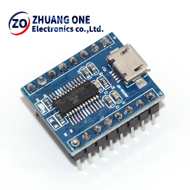 JQ6500 16Mbit Voice Sound Board Module USB DIP16 TTL UART MP3 Breakout Replace One to 5 Way MP3 Voice 3.2-5V 20mA