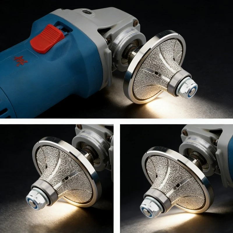 

Brazed Diamond Grinding Wheel Marble Stone Edging Profiling - For Tile Granite Quartz Polishing Beveling Grinder Router Bit