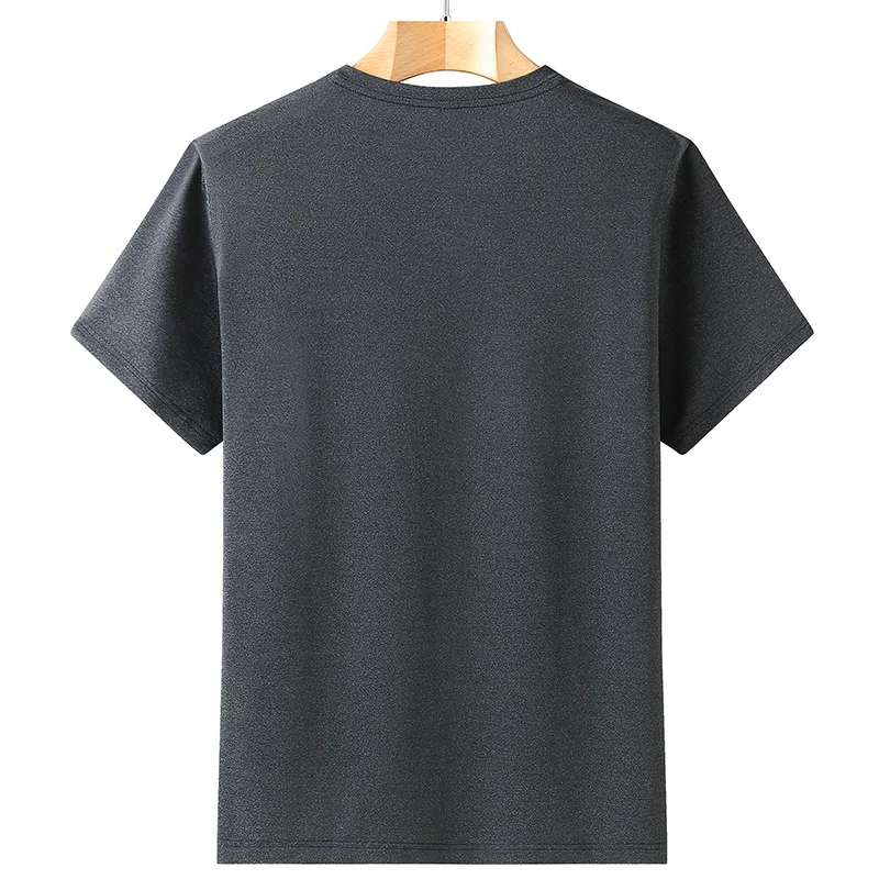 6XL 8XL 7XL 2023 Summer New Oversized T-shirts Men Fashion V-Neck Tops Causal Short Sleeve Comfortable Breathable T shirt Homme