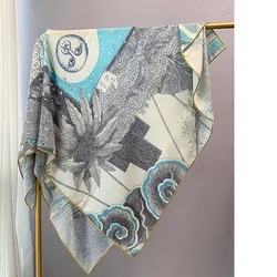 Womens Large Square Wool Blanket Shawl New Arrival 135x135cm