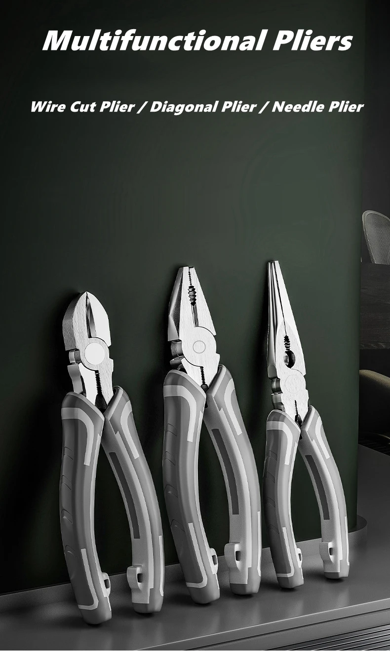 Universal Multifunctional Diagonal Pliers Needle Nose Pliers Motor Repair Tools Universal Wire Cutters Electrician Wire Pliers