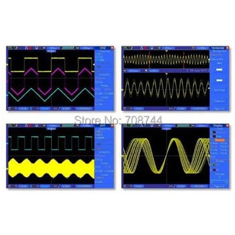 Hantek-Oscilloscope à stockage numérique DSO5072P, 70MHz, 2 canaux, 1GSa/s, longueur 24K, USB