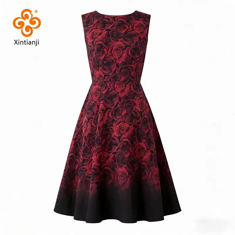 1 Yard Embossed Dark Red 3D Rose Jacquard Fabric Black Yarn-dyed Jacquard Cloth Women\'s Dress Suit Bag DIY Sewing Fabric TJ7517