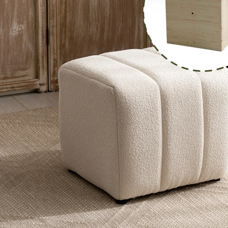 Grey Hallway Foot Stool Puffs Bedroom Nordic Children Beauty Vintage Reception Foot Stool Makeup Banquette Lounge Furniture