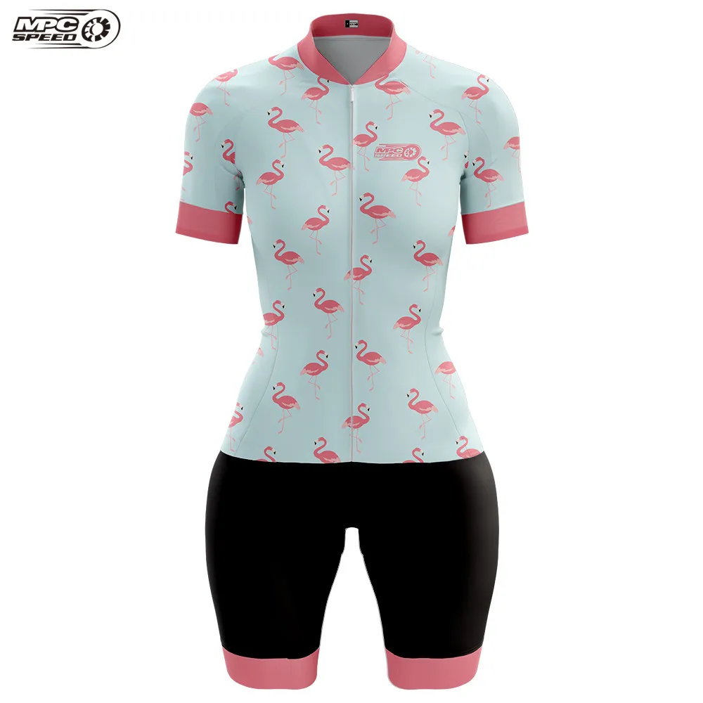 Mpc Speed Women\'s Triathlon Suit cycling pequeno macaco Jumpsuit Summer Short Sleeve Skinsuit Set macaquinho ciclismo feminino