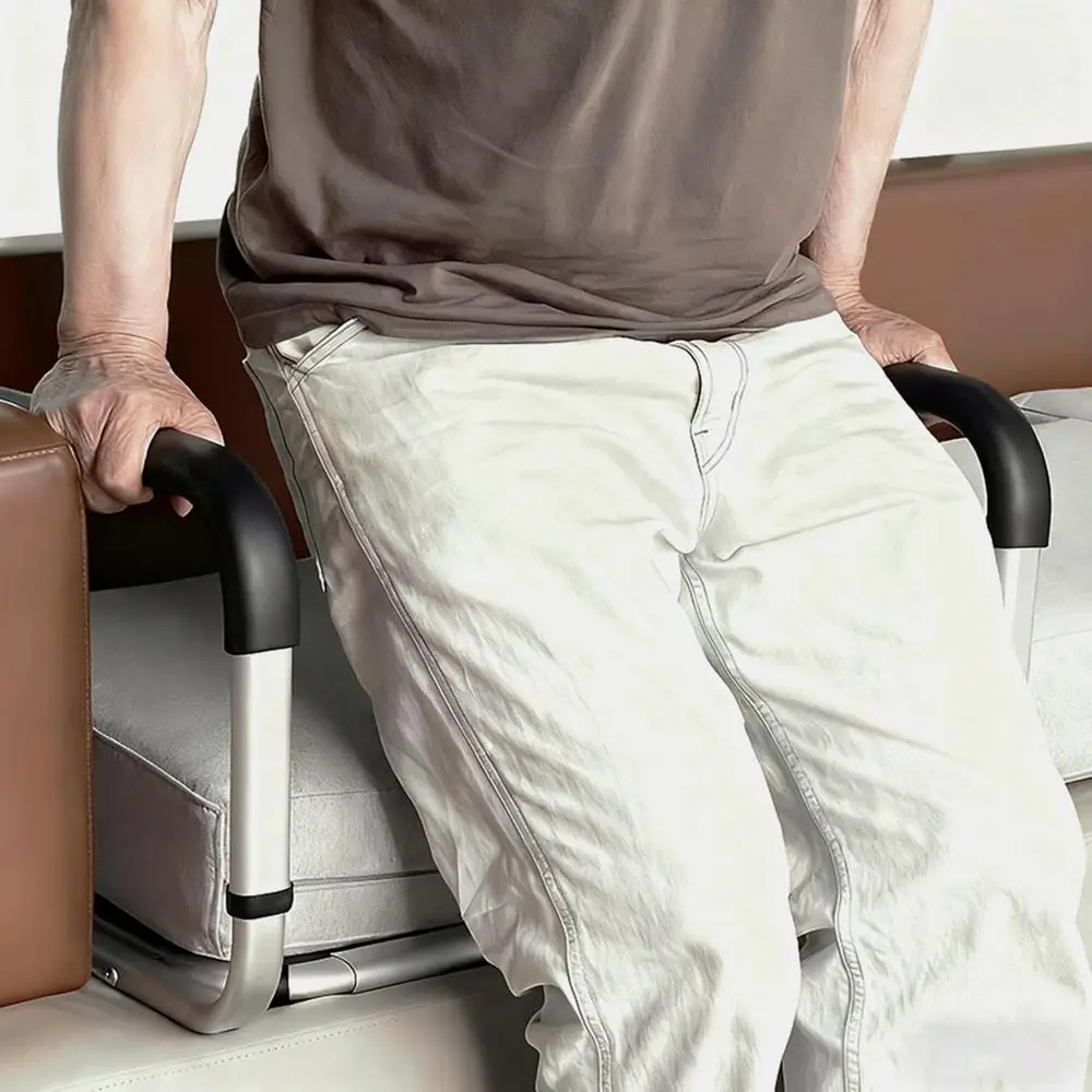 Extra-Wide Adjustable Stand-Up Assist Chair for Elderly and Disabled with Support Handle