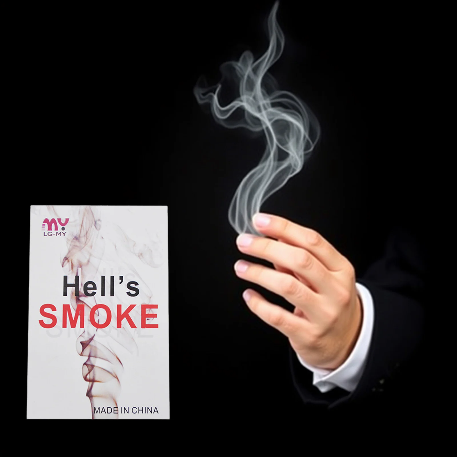 إصبع دخان خدعة سحرية ورق دخان سحري عن قرب حفلة الهالوين السحرية سهلة الاستخدام لا تحتاج إلى تجربة هدية للسحرة #4