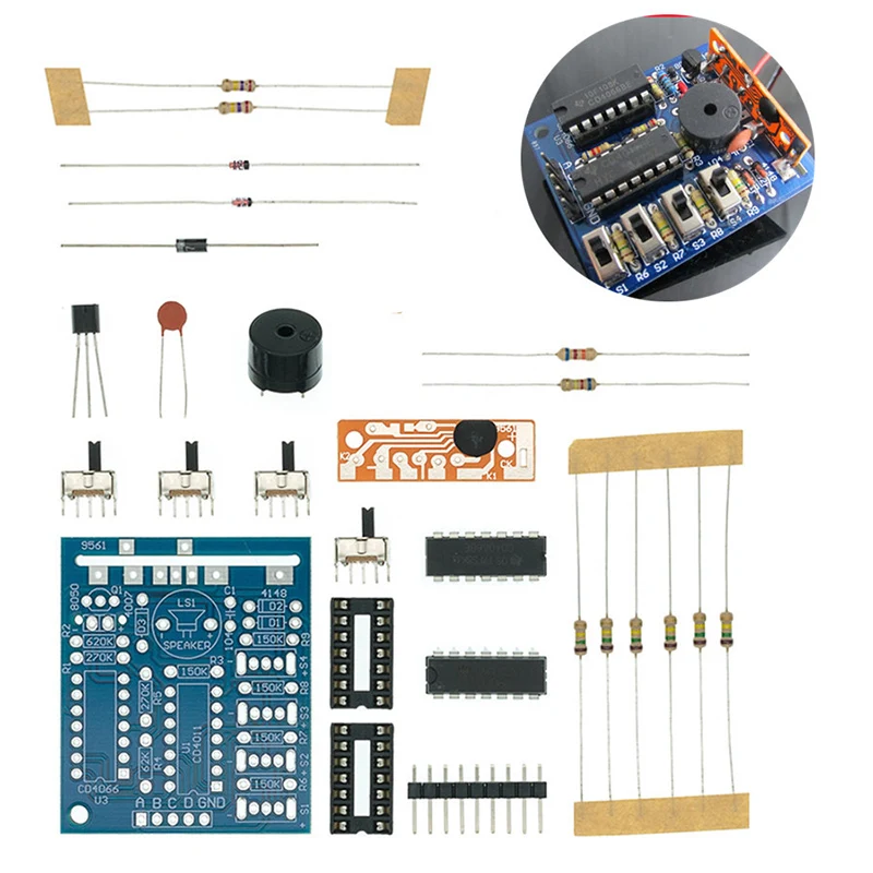 16 Music Sound Box BOX-16 Board 16-Tone Electronic Module DIY Kit Parts Components Soldering Practice Learning Kits for Arduino