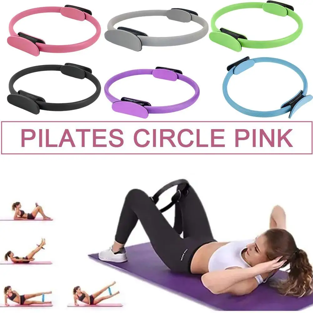 Yoga Fitness Pilates Women Girl Home Resistance Circle Gym Workout Pilates Accessories Yoga Elasticity W7s5