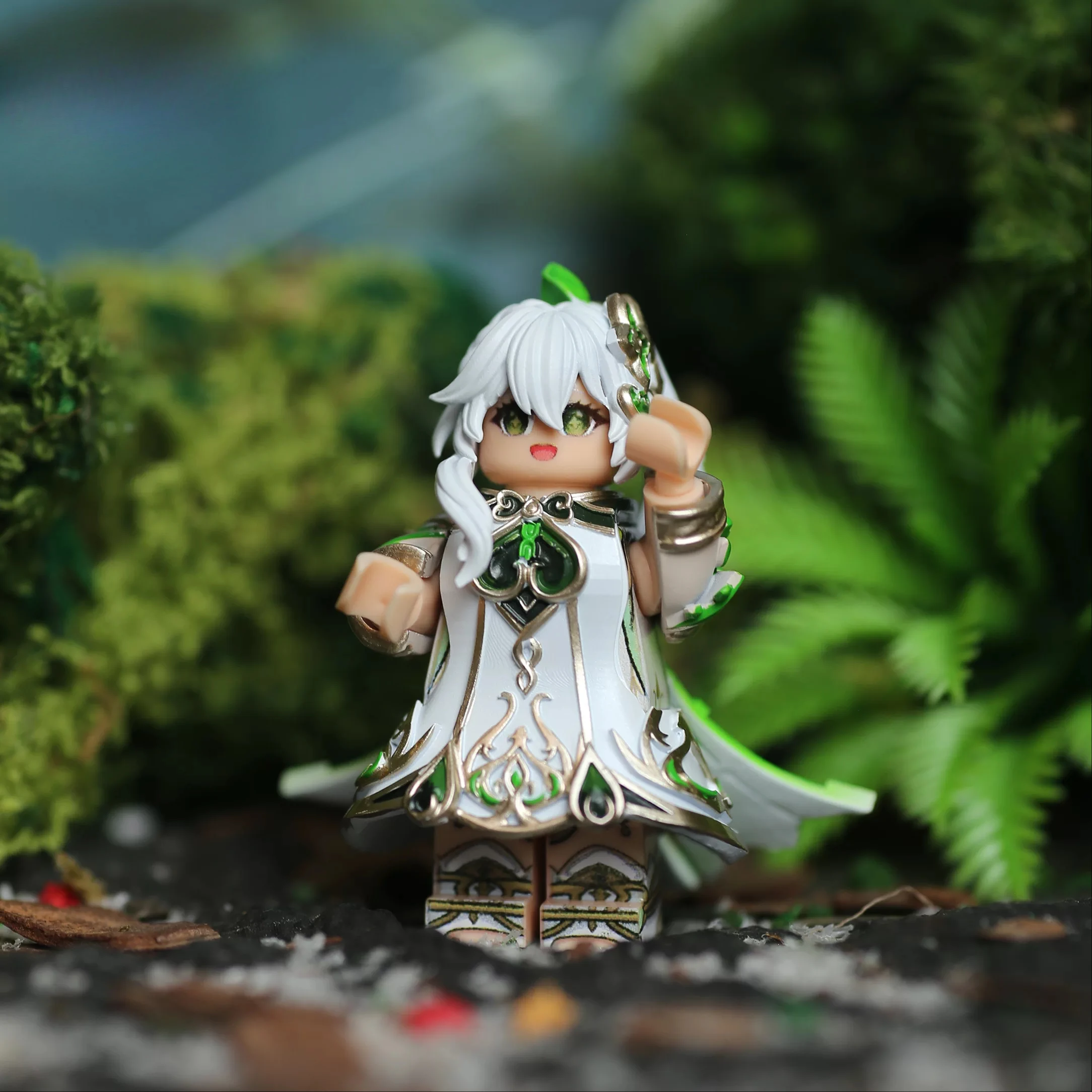 Genshin Impact Anime Figure Nahida Periphery PVC Model Building Blocks Advanced Desktop Decorative Ornaments Birthday Gift Toys