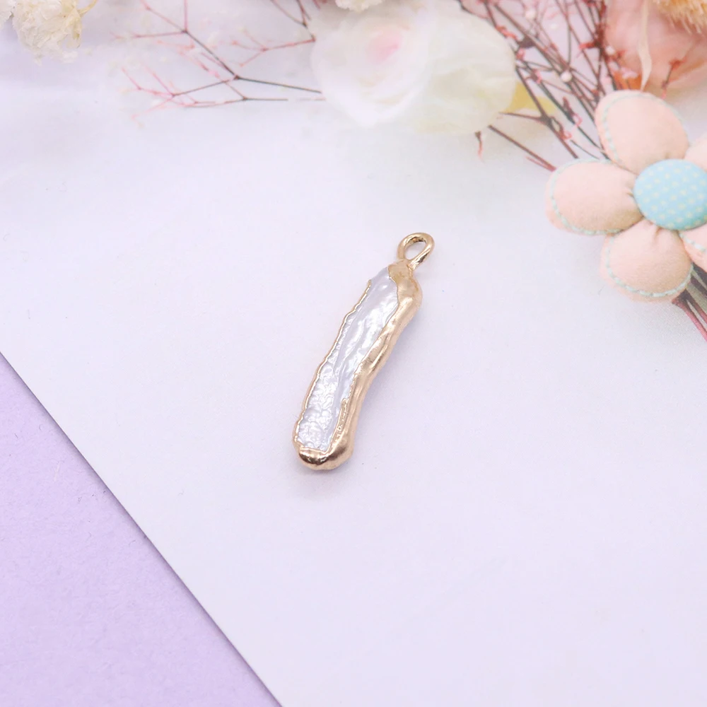 New Charms White Natural Mother of Pearl Shell Pendant Charm for DIY Necklace Jewelry Making Accessories Women Small Gifts