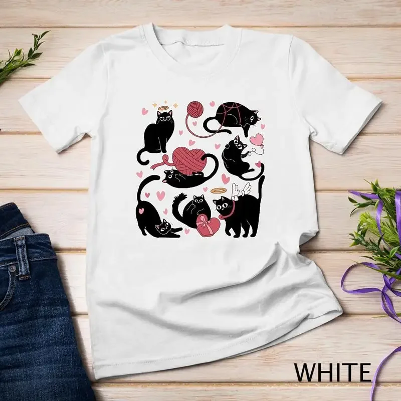 Feline Angel A Heavenly Valentine s Day Design Funny T Shirt Unisex T shirt
