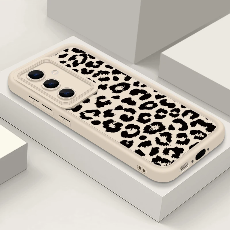 Leopardenmuster Silikonhülle für Samsung Galaxy S26 S25 S23 Ultra S24 FE A57 A56 A55 A16 A17 A18 A37 A15 5G Weiche TPU Handyhülle – Detail 11