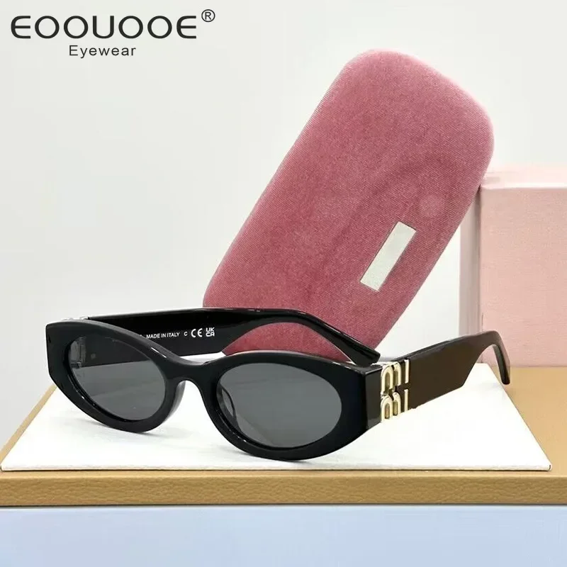 

2024 Fashion Ladies MIU Model Brand Fashion Women Sunglasses Handmade 100% Acetate Optics Prescription Eyglasses SMU11W