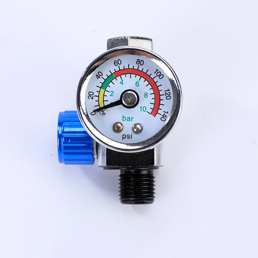 Oil Water Trap Filter Inline Air Regulator Gauge for Pneumatic Tools Designed for Airbrush Applications and Moisture Separation