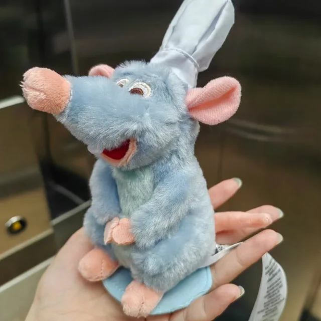 Anime Ratatouille Chef Remy Magnetic Plush Toy Room Decora Doll Kid Shoulder Plush Doll Decoration Headband Toys Birthday Gifts