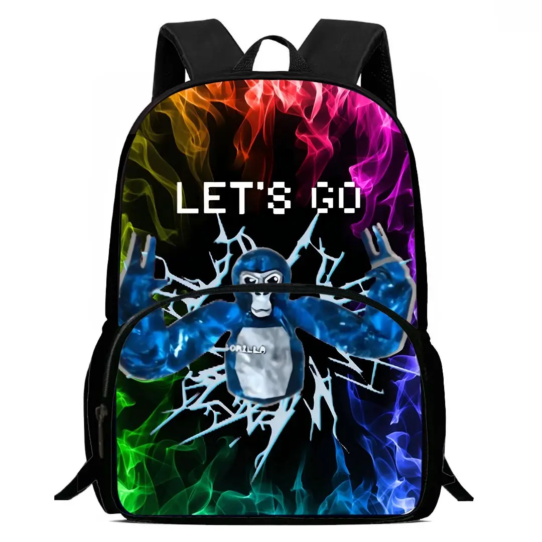 Kids Backpacks Boy Girl Student Birthday Gift Child School Novelty Cool Gorilla tag Bags Large Capacity Camping Durable Rucksack