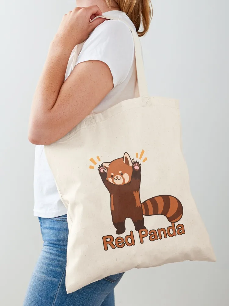 

Red Panda Tote Bag Cloth bag bags woman 2025 tote bag Shopper