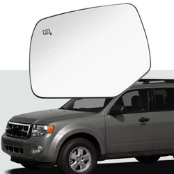 Heated Rearview Mirror Lens Side Mirror Glass for Ford Escape 2008 2009 2010 2011 2012 USA Version 8L8Z17K707G AL8Z17K707E