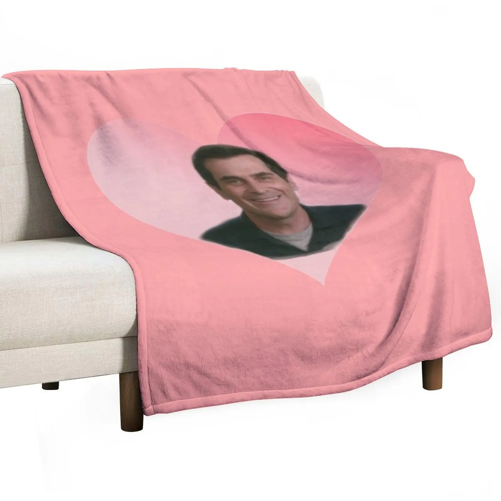 Modern Family Phil Dunphy heart Throw Blanket Vintage Soft warm for winter Blankets